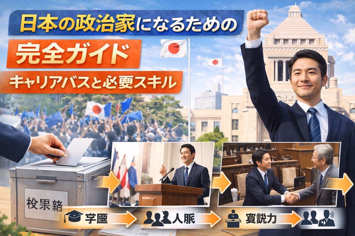 日本の政治家になるための完全ガイド：キャリアパスと必要スキル